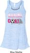 Kicking Breast Cancer is Our Goal Ladies Flowy Racerback Tanktop
