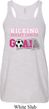 Kicking Breast Cancer is Our Goal Ladies Flowy Racerback Tanktop