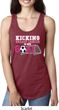 Kicking Breast Cancer is Our Goal Ladies Ideal Tank Top