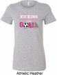 Kicking Breast Cancer is Our Goal Ladies Longer Length Shirt