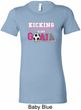 Kicking Breast Cancer is Our Goal Ladies Longer Length Shirt