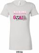 Kicking Breast Cancer is Our Goal Ladies Longer Length Shirt
