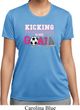 Kicking Breast Cancer is Our Goal Ladies Moisture Wicking Shirt