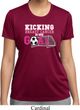 Kicking Breast Cancer is Our Goal Ladies Moisture Wicking Shirt