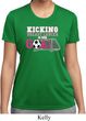 Kicking Breast Cancer is Our Goal Ladies Moisture Wicking Shirt