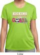 Kicking Breast Cancer is Our Goal Ladies Moisture Wicking Shirt