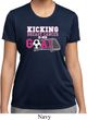 Kicking Breast Cancer is Our Goal Ladies Moisture Wicking Shirt