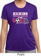 Kicking Breast Cancer is Our Goal Ladies Moisture Wicking Shirt