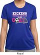 Kicking Breast Cancer is Our Goal Ladies Moisture Wicking Shirt