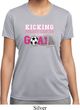Kicking Breast Cancer is Our Goal Ladies Moisture Wicking Shirt