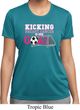 Kicking Breast Cancer is Our Goal Ladies Moisture Wicking Shirt