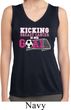 Kicking Breast Cancer is Our Goal Ladies Sleeveless Moisture Wicking