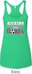 Kicking Breast Cancer is Our Goal Ladies Tri Blend Racerback Tank Top