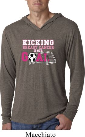 Kicking Breast Cancer is Our Goal Lightweight Hoodie Shirt