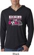 Kicking Breast Cancer is Our Goal Lightweight Hoodie Shirt