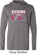 Kicking Breast Cancer is Our Goal Lightweight Hoodie Tee