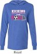 Kicking Breast Cancer is Our Goal Lightweight Hoodie Tee