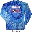 Kicking Breast Cancer is Our Goal Long Sleeve Tie Dye Shirt