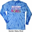 Kicking Breast Cancer is Our Goal Long Sleeve Tie Dye Shirt