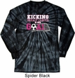 Kicking Breast Cancer is Our Goal Long Sleeve Tie Dye Shirt