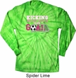 Kicking Breast Cancer is Our Goal Long Sleeve Tie Dye Shirt