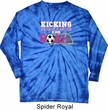 Kicking Breast Cancer is Our Goal Long Sleeve Tie Dye Shirt