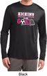 Kicking Breast Cancer is Our Goal Mens Dry Wicking Long Sleeve Shirt