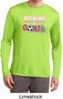 Kicking Breast Cancer is Our Goal Mens Dry Wicking Long Sleeve Shirt