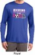 Kicking Breast Cancer is Our Goal Mens Dry Wicking Long Sleeve Shirt