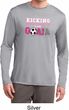 Kicking Breast Cancer is Our Goal Mens Dry Wicking Long Sleeve Shirt