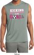 Kicking Breast Cancer is Our Goal Mens Sleeveless Moisture Wicking