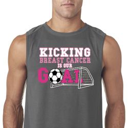 Kicking Breast Cancer is Our Goal Mens Sleeveless Shirt