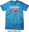 Kicking Breast Cancer is Our Goal Spider Tie Dye Shirt