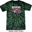 Kicking Breast Cancer is Our Goal Spider Tie Dye Shirt