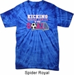 Kicking Breast Cancer is Our Goal Spider Tie Dye Shirt