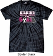 Kicking Breast Cancer is Our Goal Spider Tie Dye Shirt