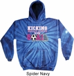 Kicking Breast Cancer is Our Goal Tie Dye Hoodie