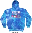 Kicking Breast Cancer is Our Goal Tie Dye Hoodie