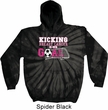 Kicking Breast Cancer is Our Goal Tie Dye Hoodie