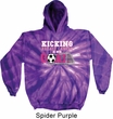 Kicking Breast Cancer is Our Goal Tie Dye Hoodie