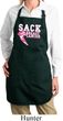 Kicking Breast Cancer Ladies Full Length Apron with Pockets