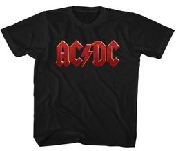 Clearance - Kids AC/DC RED BAND LOGO T-shirt - Black