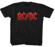 Clearance - Kids AC/DC RED BAND LOGO T-shirt - Black