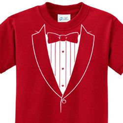 Kids Basic White Tuxedo Shirts