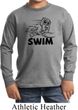 Kids Black Penguin Power Swim Youth Long Sleeve