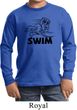Kids Black Penguin Power Swim Youth Long Sleeve