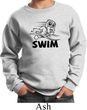 Kids Black Penguin Power Swim Youth Sweatshirt