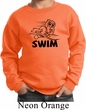 Kids Black Penguin Power Swim Youth Sweatshirt