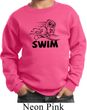 Kids Black Penguin Power Swim Youth Sweatshirt