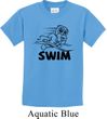 Kids Black Penguin Power Swim Youth T-shirt